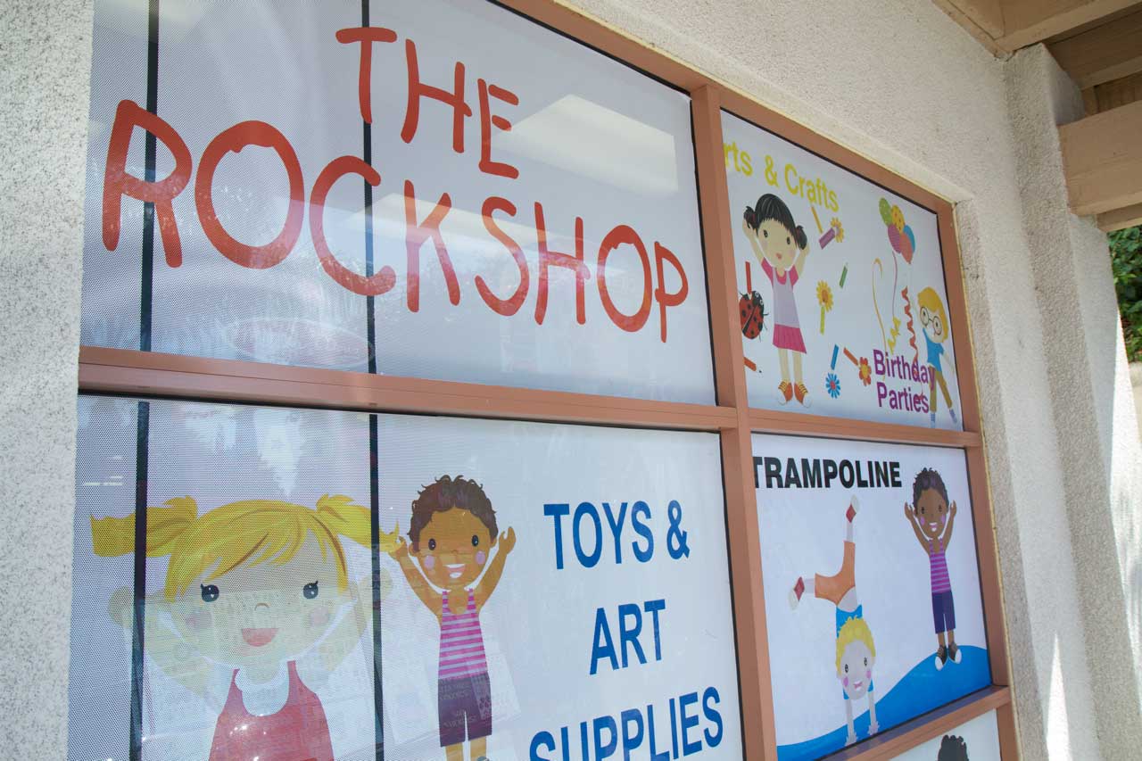 Rock Shop exterior signage