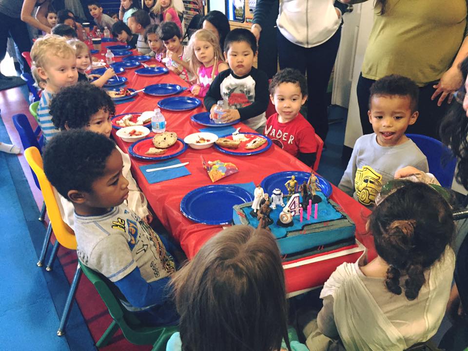 birthday party guests